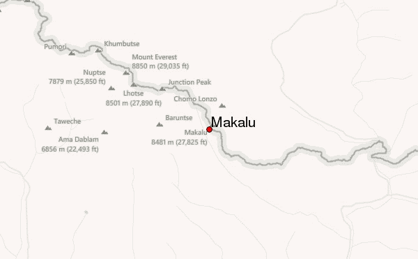 Makalu Location Map
