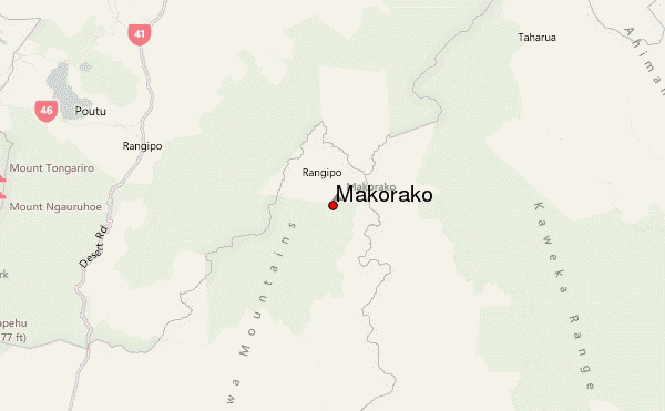 Makorako Location Map