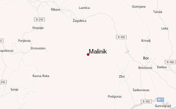 Malinik Location Map