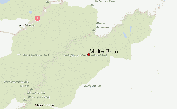 Malte Brun Location Map