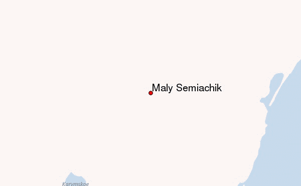 Maly Semiachik Location Map