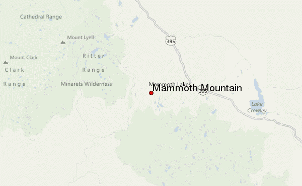 Mammoth Mountain Location Map