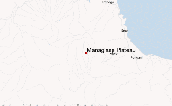 Managlase Plateau Location Map