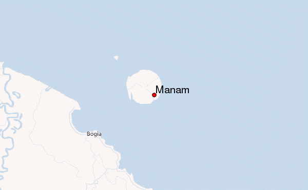 Manam Location Map