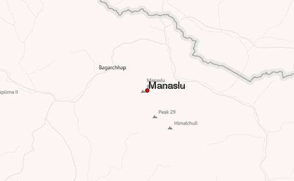 Manaslu Location Map