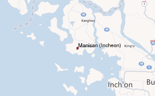 Manisan (Incheon) Location Map