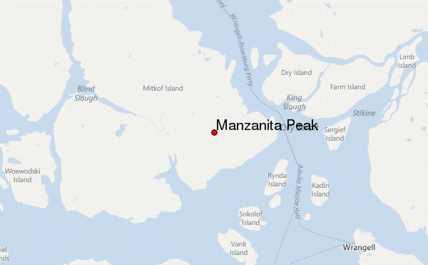 Manzanita Peak Location Map