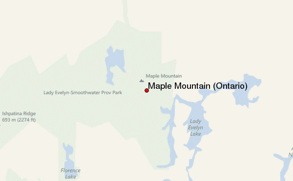Maple Mountain (Ontario) Location Map