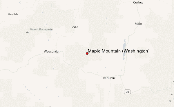 Maple Mountain (Washington) Location Map