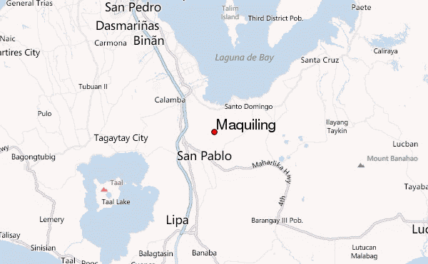 Maquiling Location Map