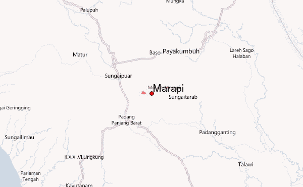 Marapi Location Map