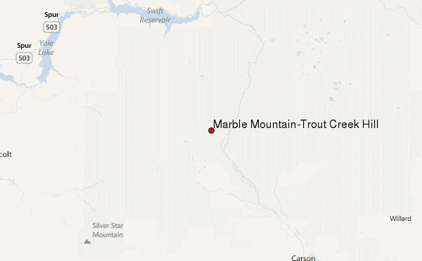 Marble Mountain-Trout Creek Hill Location Map