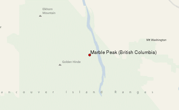 Marble Peak (British Columbia) Location Map