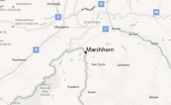 Marchhorn Location Map