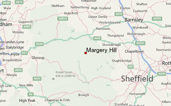 Margery Hill Location Map
