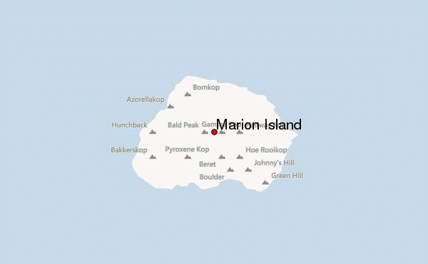 Marion Island Location Map