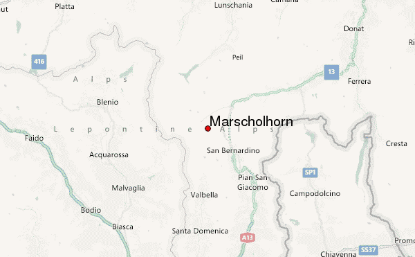 Marscholhorn Location Map