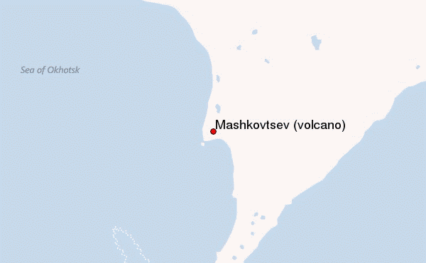 Mashkovtsev (volcano) Location Map