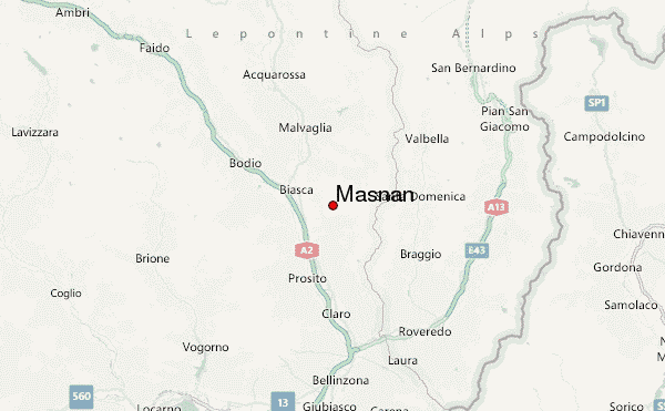 Masnàn Location Map