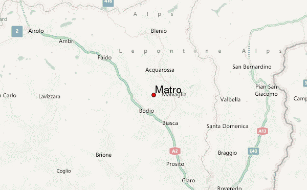 Matro Location Map