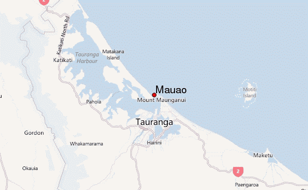 Mauao Location Map