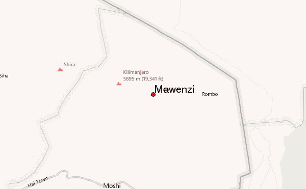 Mawenzi Location Map
