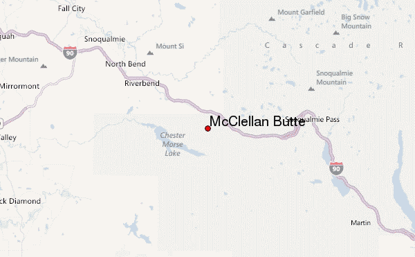 McClellan Butte Location Map