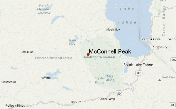 McConnell Peak Location Map