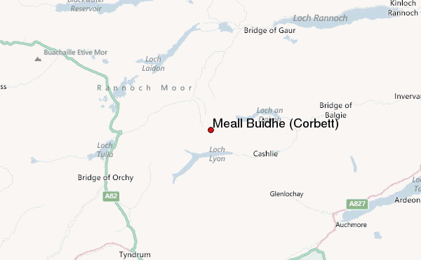 Meall Buidhe (Corbett) Location Map
