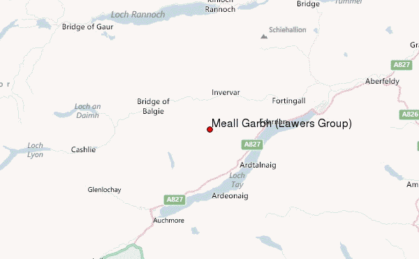 Meall Garbh (Lawers Group) Location Map