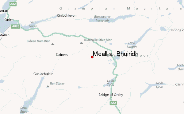 Meall a' Bhuiridh Location Map