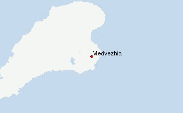 Medvezhia Location Map