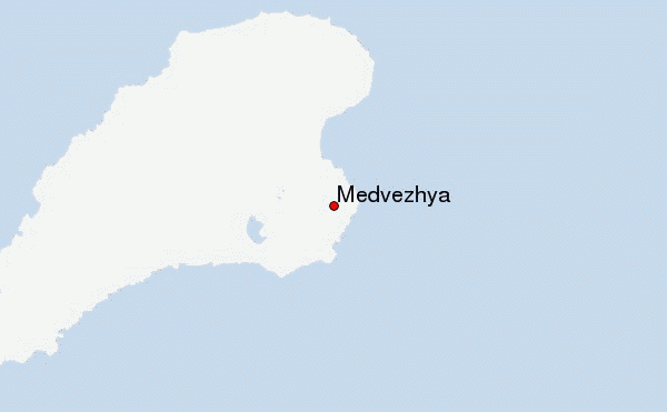 Medvezhya Location Map