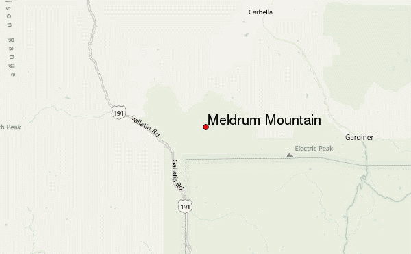 Meldrum Mountain Location Map