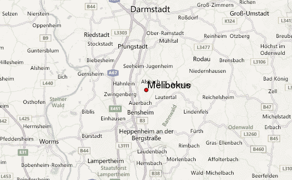 Melibokus Location Map