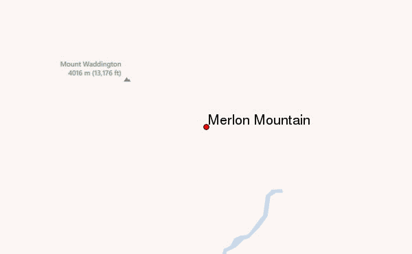 Merlon Mountain Location Map
