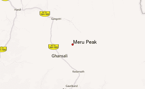 Meru Peak Location Map