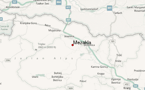 Mežakla Location Map