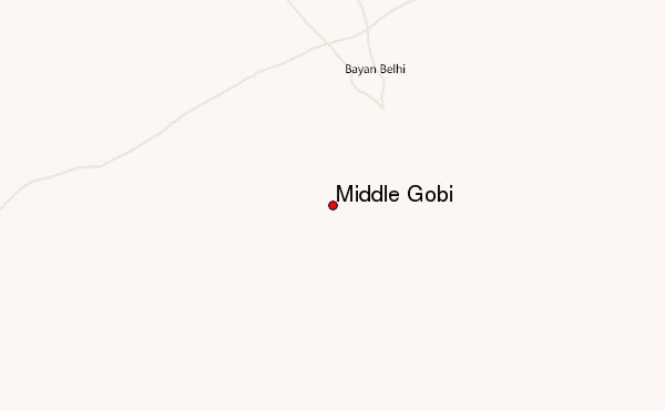 Middle Gobi Location Map