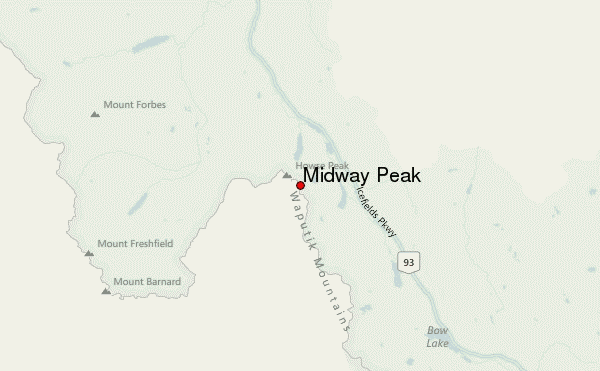 Midway Peak Location Map