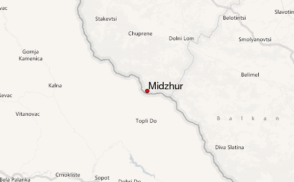 Midzhur Location Map