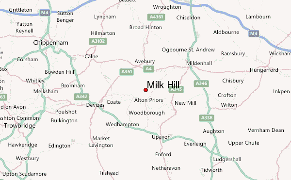 Milk Hill Location Map