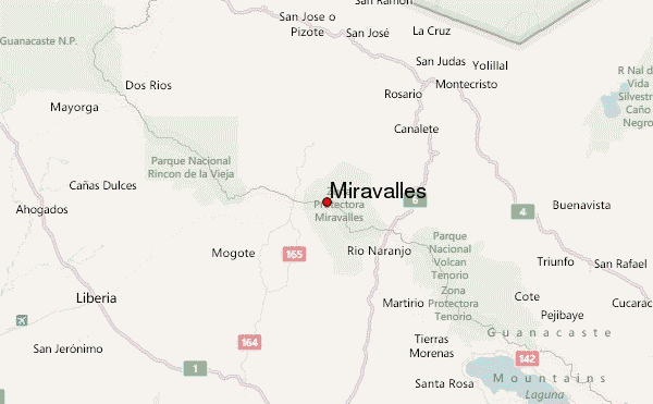 Miravalles Location Map