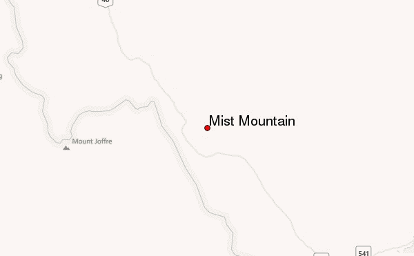 Mist Mountain Location Map