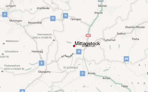 Mittagstock Location Map