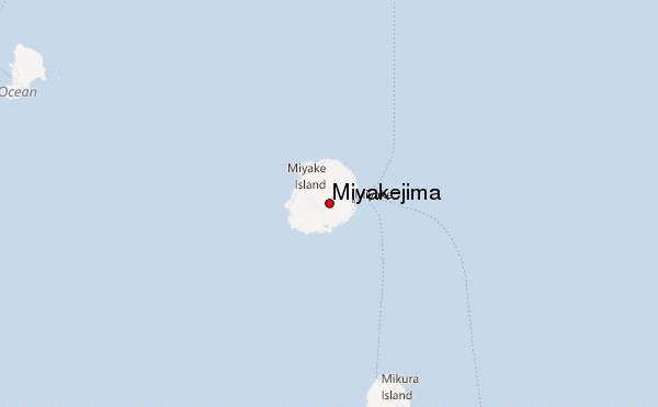 Miyakejima Location Map