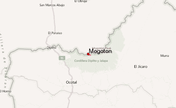 Mogotón Location Map