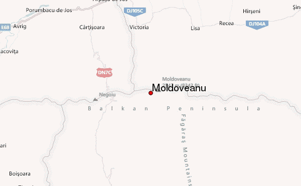 Moldoveanu Location Map
