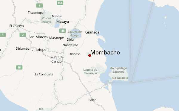 Mombacho Location Map