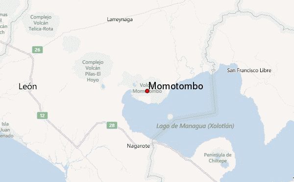 Momotombo Location Map